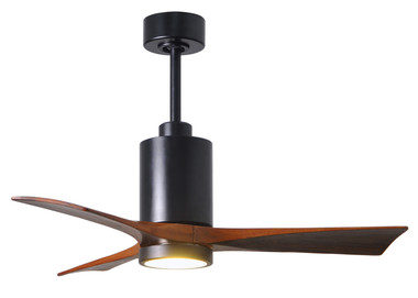 Matthews Fan Company - PA3-BK-WA-42 - 42Ceiling Fan - Patricia - Matte Black