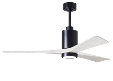 Matthews Fan Company - PA3-BK-MWH-60 - 60Ceiling Fan - Patricia - Matte Black