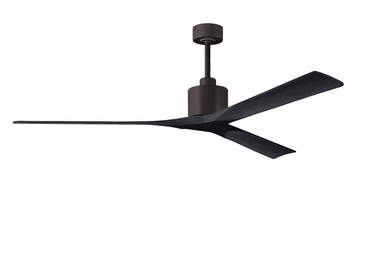 Matthews Fan Company - NKXL-TB-BK-72 - 72Ceiling Fan - Nan XL - Textured Bronze