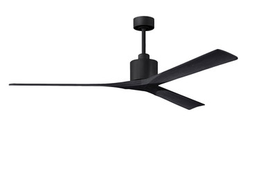 Matthews Fan Company - NKXL-BK-BK-72 - 72Ceiling Fan - Nan XL - Matte Black