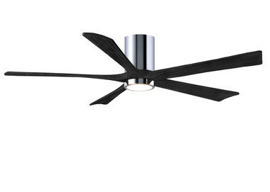 Matthews Fan Company - IR5HLK-CR-BK-60 - 60Ceiling Fan - Irene-5HLK - Polished Chrome