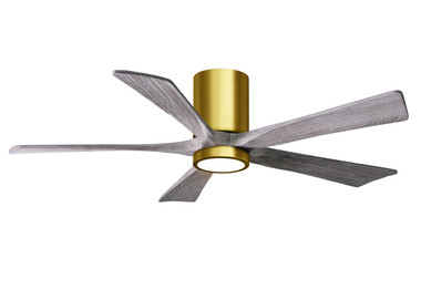 Matthews Fan Company - IR5HLK-BRBR-BW-52 - 52Ceiling Fan - Irene-5HLK - Brushed Brass