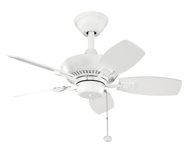Kichler - 300103WH - 30"Ceiling Fan - Canfield - White
