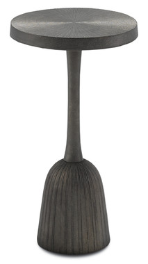 Currey and Company - 4000-0026 - Accent Table - Tulee - Antique Black