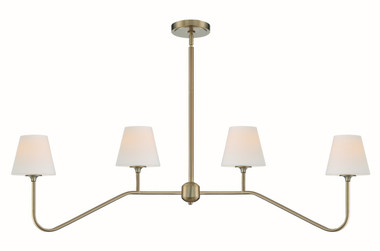 Crystorama - KEE-A3004-VG - Four Light Chandelier - Keenan - Vibrant Gold