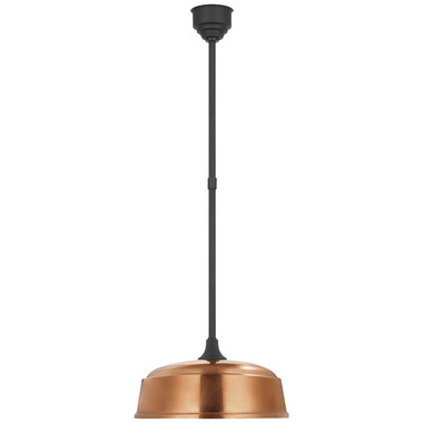 Visual Comfort Signature - TOB 5812MBK-SC - LED Pendant - Academy Barn Light - Matte Black