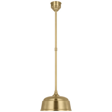 Visual Comfort Signature - TOB 5811HAB-HAB - LED Pendant - Academy Barn Light - Hand-Rubbed Antique Brass
