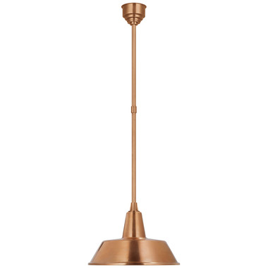 Visual Comfort Signature - TOB 5803SC-SC - LED Pendant - Academy Barn Light - Soft Copper
