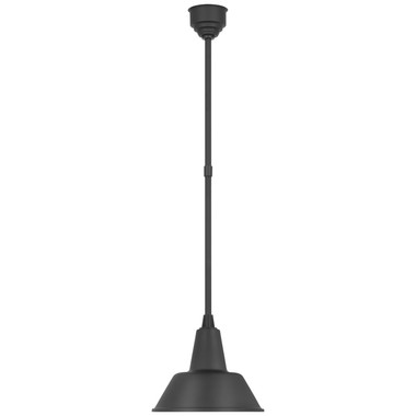 Visual Comfort Signature - TOB 5802MBK-MBK - LED Pendant - Academy Barn Light - Matte Black
