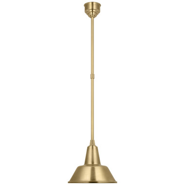 Visual Comfort Signature - TOB 5802HAB-HAB - LED Pendant - Academy Barn Light - Hand-Rubbed Antique Brass