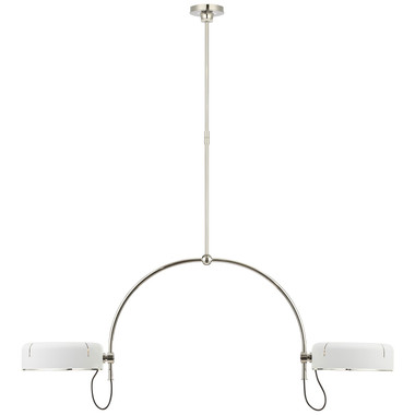 Visual Comfort Signature - TOB 5130PN-WHT - LED Pendant - Oso - Polished Nickel