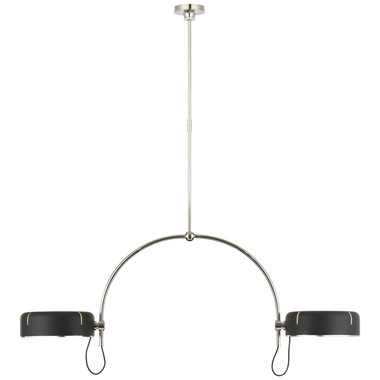 Visual Comfort Signature - TOB 5130PN-BLK - LED Pendant - Oso - Polished Nickel