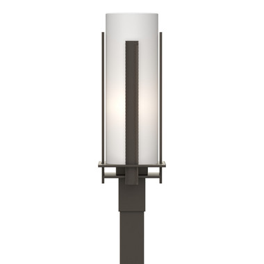 Hubbardton Forge - 347288-SKT-77-GG0040 - One Light Outdoor Post Mount - Vertical Bar - Coastal Dark Smoke