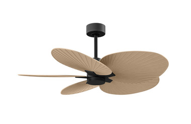 Matthews Fan Company - AKTP-BK-LM - 48"Ceiling Fan - Alessandra TROPICAL - Matte Black