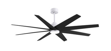 Matthews Fan Company - ANLK-MWH-BK-64 - 64"Ceiling Fan - Ariella-LK - Matte White