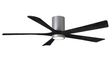 Matthews Fan Company - IR5HLK-BN-BK-60 - 60"Ceiling Fan - Irene-5HLK - Brushed Nickel