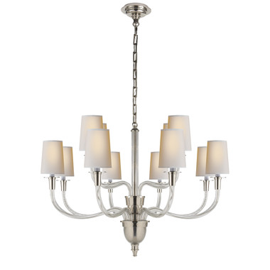 Visual Comfort Signature - TOB 5033PN-NP - 12 Light Chandelier - Vivian - Polished Nickel