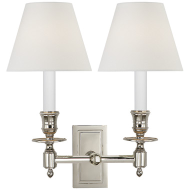 Visual Comfort Signature - S 2212PN-L2 - Two Light Wall Sconce - French Library - Polished Nickel