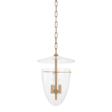 Troy Lighting - F4414-PBR - Three Light Lantern - Tully - Patina Brass