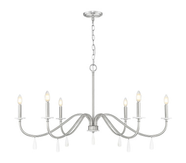 Z-Lite - 6103-45BN - Six Light Chandelier - Toussant - Brushed Nickel