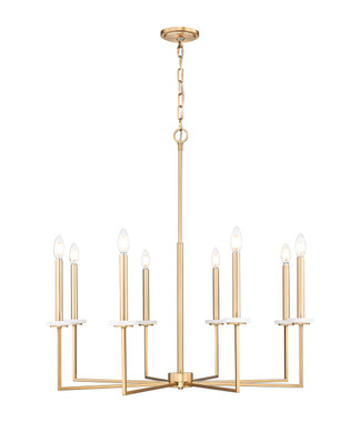 Z-Lite - 6100-8MGLD - Eight Light Chandelier - Gaultier - Mordern Gold