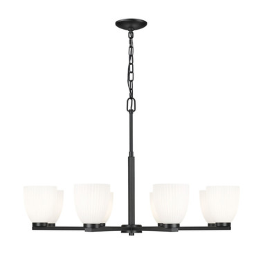 Z-Lite - 7518-8MB - Eight Light Chandelier - Naya - Matte Black