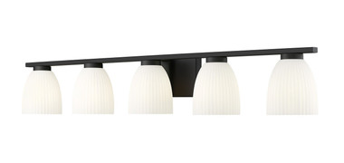 Z-Lite - 7518-5V-MB - Five Light Vanity - Naya - Matte Black