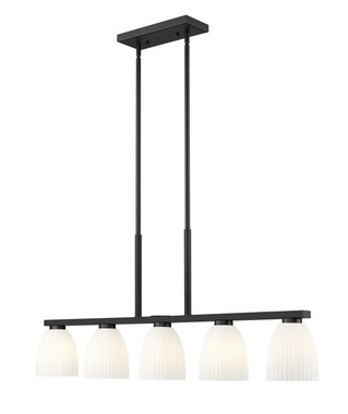 Z-Lite - 7518-5L-MB - Five Light Linear Chandelier - Naya - Matte Black
