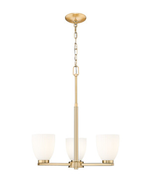 Z-Lite - 7518-3MGLD - Three Light Chandelier - Naya - Modern Gold