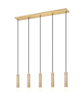 Z-Lite - 1956P-5L-MGLD - Five Light Linear Chandelier - Stari - Modern Gold