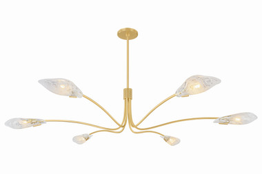Hudson Valley - 4906-AGB - Six Light Chandelier - Tenafly - Aged Brass