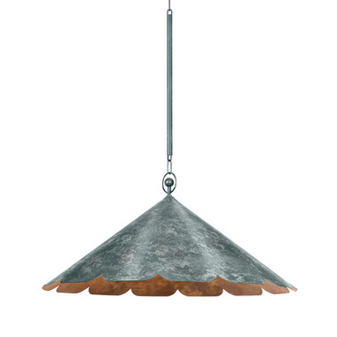 Hudson Valley - CB7632-VER - One Light Pendant - Folly Beach - Verdigris