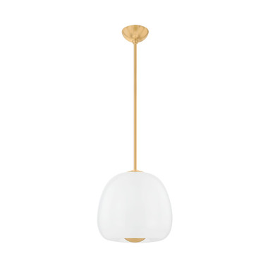 Hudson Valley - 3015-AGB - LED Pendant - Scranton - Aged Brass