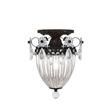 Schonbek - 1239-76A - One Light Semi-Flush Mount - Bagatelle - Heirloom Bronze
