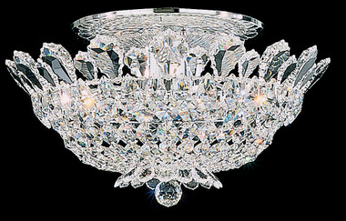 Schonbek - 5867R - Eight Light Semi-Flush Mount - Trilliane - Polished Stainless Steel