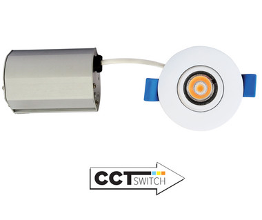 Elco Lighting - ERT218CT5W - 2" 5W LED GIMBAL 5CCT - All White