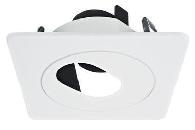 Elco Lighting - ELK4220W - 4" SQR DIE-CAST SLOT APERTURE FOR KOTO - Black Slot with White Trim