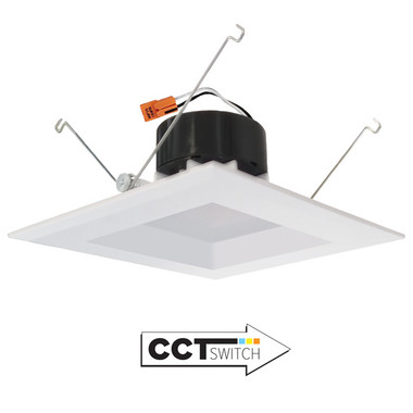 Elco Lighting - EL662CT5W - 6"LED INSRT SQR RFCTR 1300LMN 5CC - All White