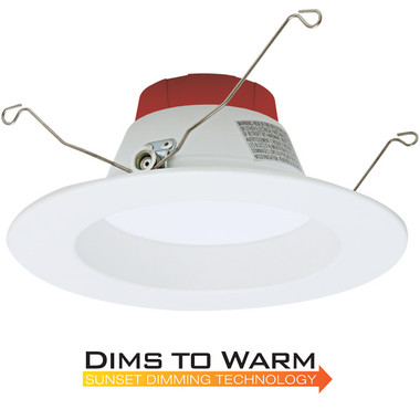 Elco Lighting - EL615SDW - 10W 6" LED RFLCTR TRM DIM TO WARM 18-30K - All White