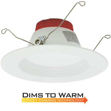Elco Lighting - EL610SDW - 10W 6" LED BFFL TRM DIM TO WARM 18-30K - All White