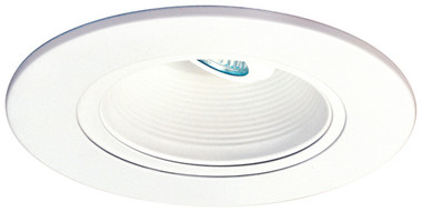 Elco Lighting - EL5493W - 5" L.V. ADJSTBL WHT BFFL TRIM - All White
