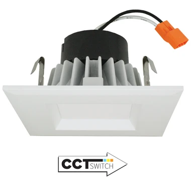 Elco Lighting - EL442CT5W - 4"LED INSERT SQR RFLCTR 5CCT - All White