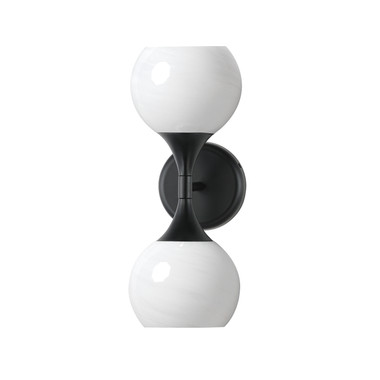 Maxim - 21222MRBK - Two Light Wall Sconce - Neve - Black