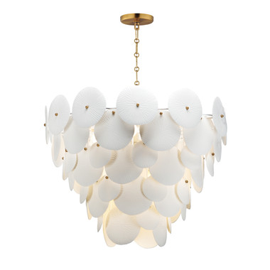Maxim - 12827WTNAB - Eight Light Pendant - Isla - Natural Aged Brass