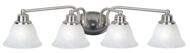 Maxim - 2689MRSN - Four Light Bath Vanity - Malaga - Satin Nickel