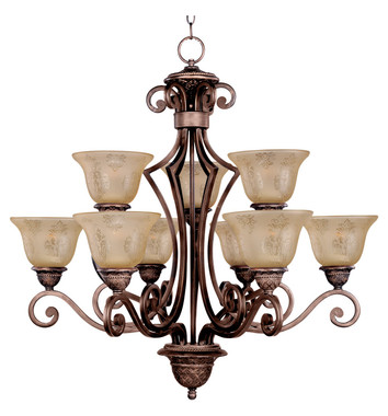 Maxim - 11245SAOI - Nine Light Chandelier - Symphony - Oil Rubbed Bronze
