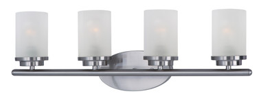 Maxim - 10214FTSN - Four Light Bath Vanity - Corona - Satin Nickel