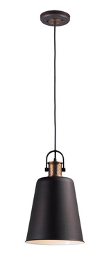 Maxim - 10085OIAB - One Light Pendant - Sedona - Oil Rubbed Bronze / Antique Brass