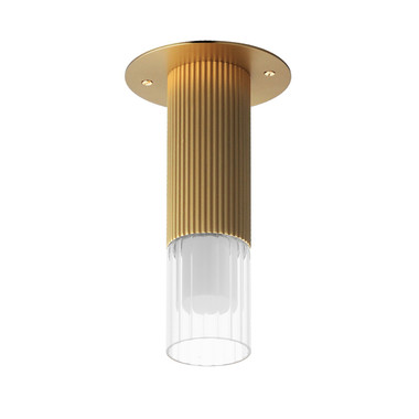 ET2 - E11014-144GLD - LED Flush Mount - Reeds - Gold