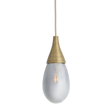 Arteriors - DPC34 - One Light Pendant - Giselle - Smoke Luster/Antique Brass